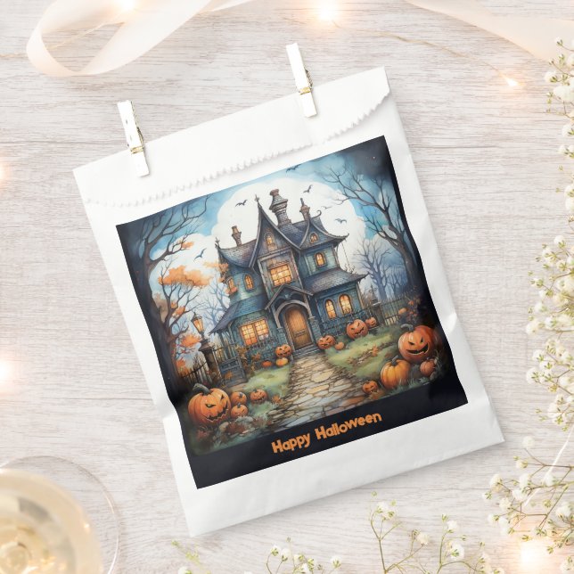 Sachets En Papier Hauné House Jack-O' Lanterns Happy Halloween (Coupé)