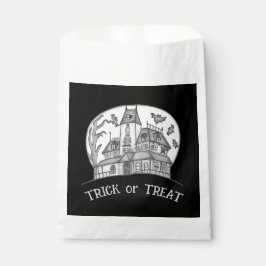 Sachets En Papier Haunted House and Bats Halloween