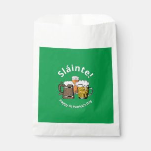 Sachets En Papier HEUREUX JOUR DE LA SAINT PATRICK Sláinte Bières Gr
