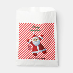 Sachets En Papier HO! HO! HO! Père Noël Joyeux Noël Canne à Sucre