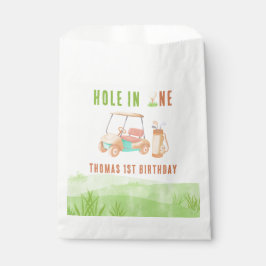 Sachets En Papier Hole In One Golf First Birthday Party