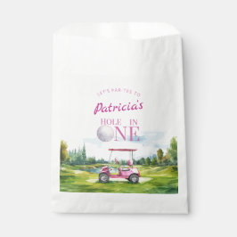 Sachets En Papier Hole In One Pink Golf 1st Birthday