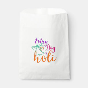 Sachets En Papier holiES - Chaque jour est Holi + votre backgr. & id
