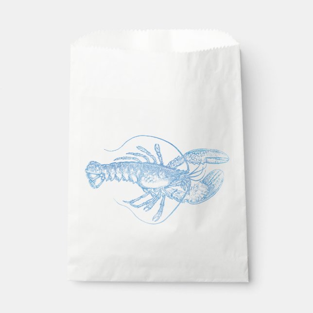 Sachets En Papier Homard bleu (Devant)