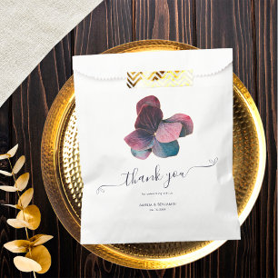 Sachets En Papier Hortensias Mariage Or Bleu Lavande Violet