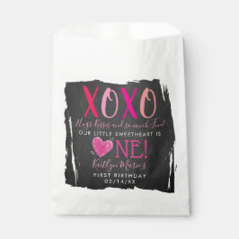 Sachets En Papier Hugs & Kisses (XOXO) Valentine's Day 1st Birthday