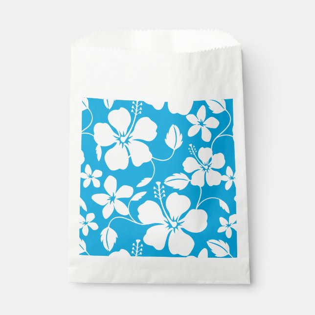SACHETS EN PAPIER HULA HAÏIENNE (HIBISCUS) BLEU (Devant)