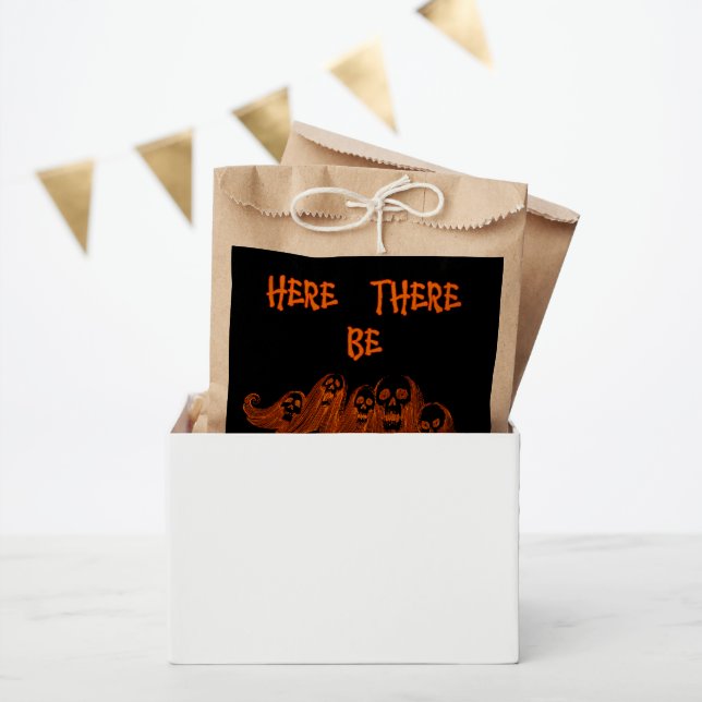 Sachets En Papier Ici Il Y A Des Sorcières (Fête)
