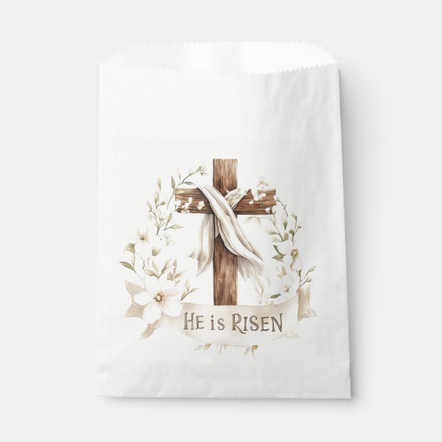 Sachets En Papier Il est ressuscité | Pâques (Devant)