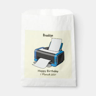 Sachets En Papier Illustration de dessin d'imprimante