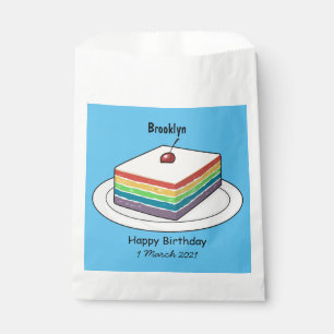 Sachets En Papier Illustration de gâteau arc-en-ciel