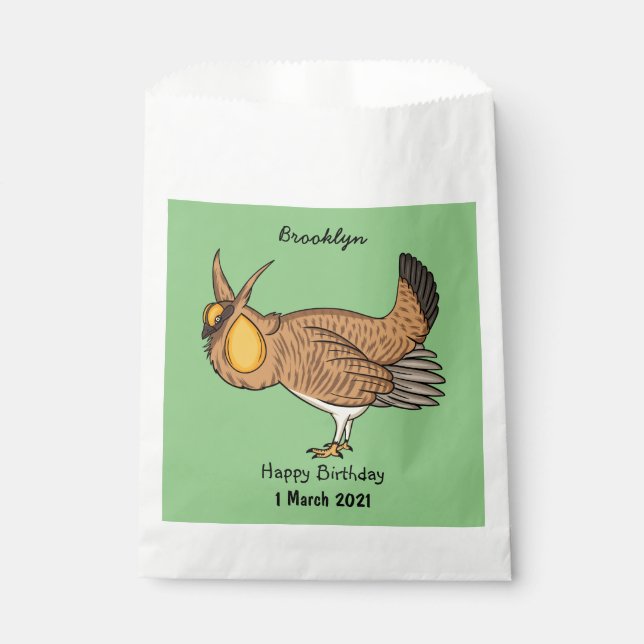 Sachets En Papier Illustration de la bande dessinée de poulet de pra (Devant)