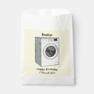 Sachets En Papier Illustration de la machine à laver