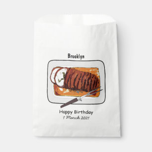 Sachets En Papier Illustration de poitrine de dinde rôtie