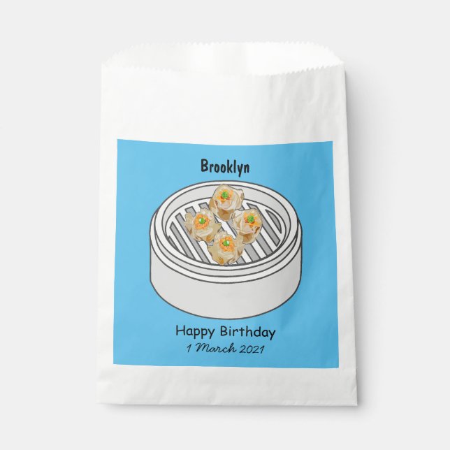 Sachets En Papier Illustration de Shumai dim sum (Devant)