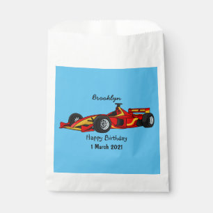 Sachets En Papier Illustration de voitures de course à grande vites