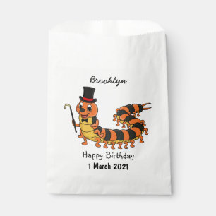 Sachets En Papier Illustration drôle de dessin animé centipede