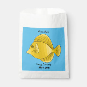 Sachets En Papier Illustration du poisson-tang jaune