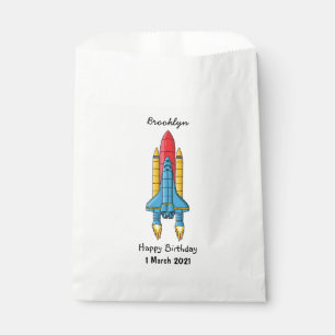 Sachets En Papier Illustration d'un vaisseau de fusées
