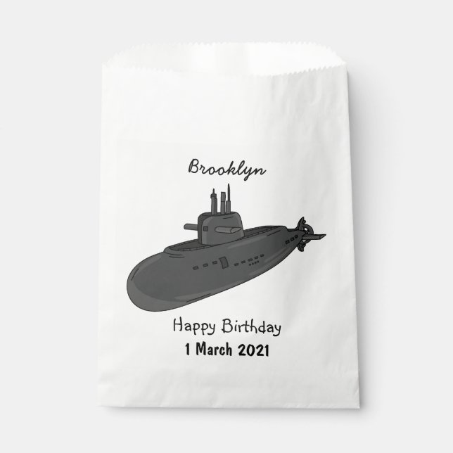Sachets En Papier Illustration sous-marine (Devant)