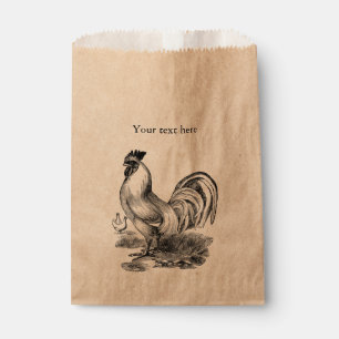 Sachets En Papier Illustration vintage de coq