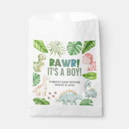 Sachets En Papier It's a Boy Dinosaur Baby Shower