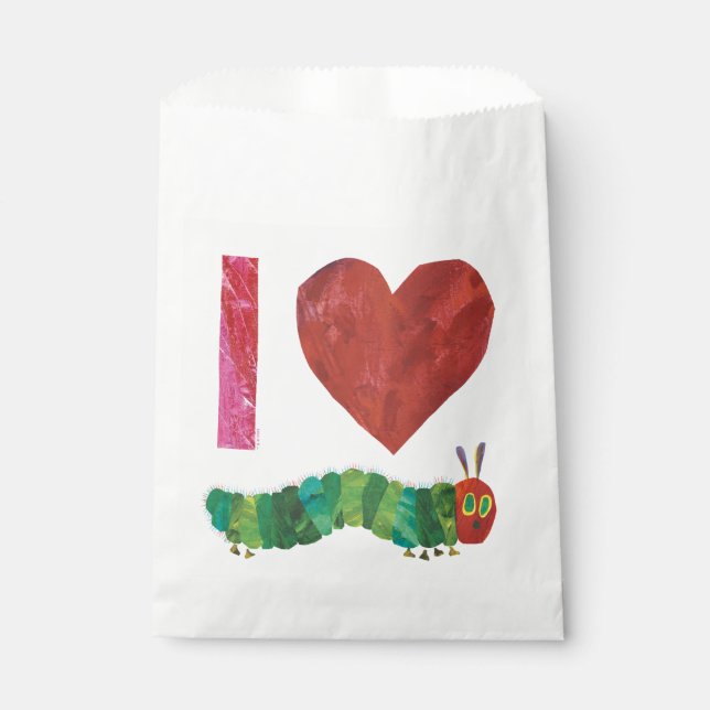 Sachets En Papier J'Aime La Caterpillar Très Affamée (Devant)