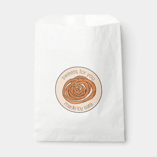 Sachets En Papier Jalebi Sud-Asiatique Indien Mithai Sucré Snack (Devant)