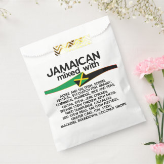 Sachets En Papier Jamaïcain Mélangé Avec La Jamaïque Fière