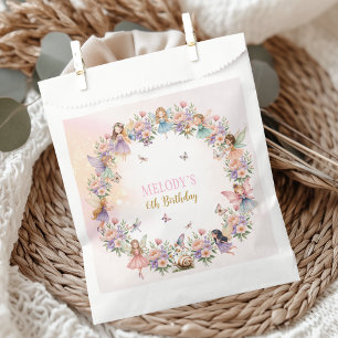 Sachets En Papier Jardin de fées de fleurs fantaisiste pour 6ème ann