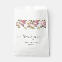 Sachets En Papier Jardin d'été Aquarelle Mariage floral