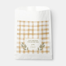 Sachets En Papier Jaune En vichy fête d'anniversaire