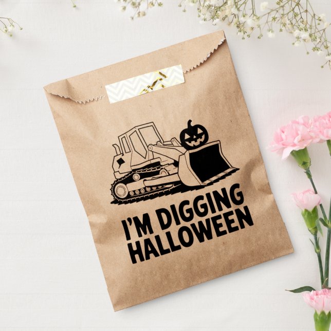 Sachets En Papier Je creuse Halloween Citrouille Tracteur Visage enf (Scellé)