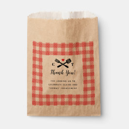 Sachets En Papier Je fais BBQ Red Picnic Favoriser