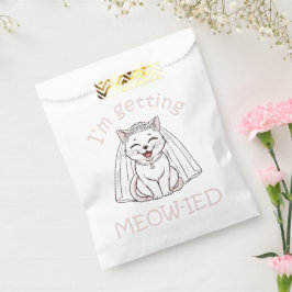 Sachets En Papier Je me fais marier Miaou !