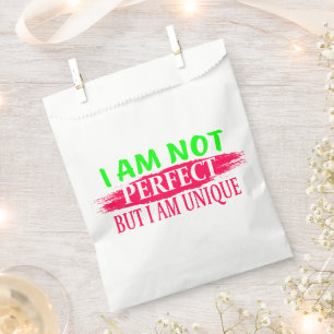 Sachets En Papier Je ne suis pas parfait Mais je suis unique
