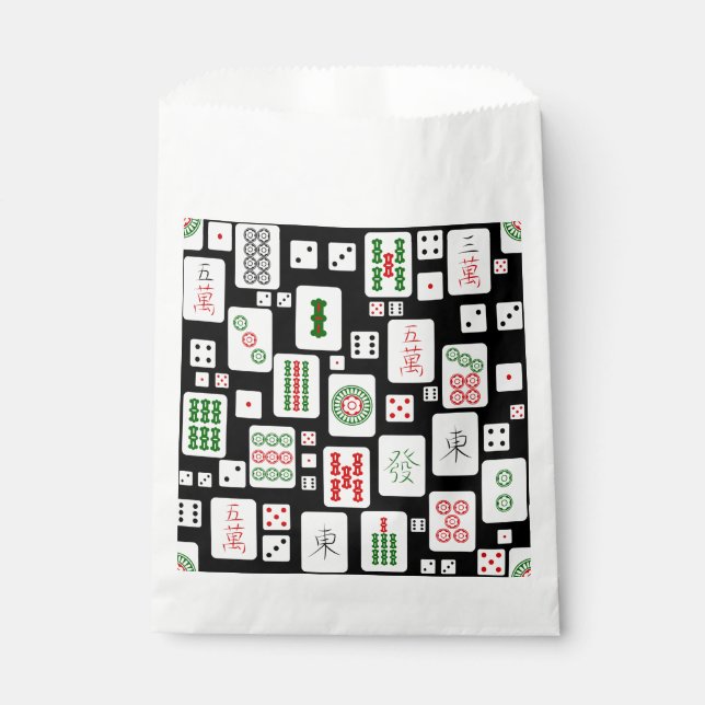 Sachets En Papier Jeu de cartes Mahjong (Devant)