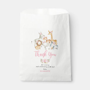 Sachets En Papier Joli Baby shower floral Safari Jungle