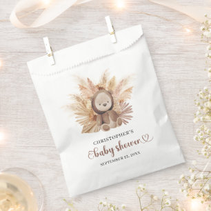 Sachets En Papier Joli bébé ours brun sweatshirt palmier tropical