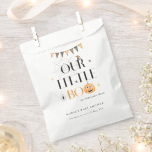Sachets En Papier Joli Citrouille Halloween Baby shower Little Boo