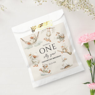 Sachets En Papier joli fou de l'oie ,Un Fou de l'oie 1ère Fête