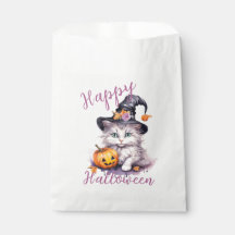 Joli rose Halloween fête d'anniversaire Kitten Cit