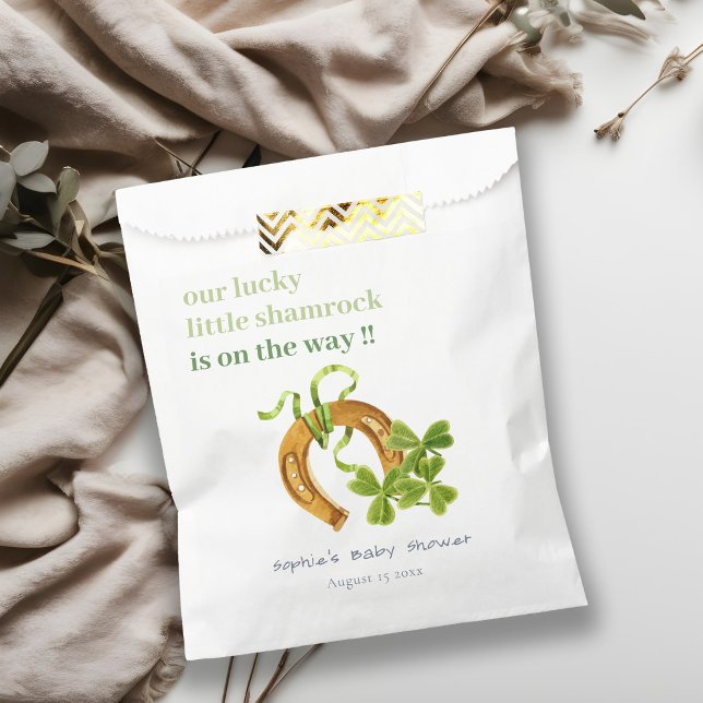 Sachets En Papier Joli Shamrock  St Patrick's Day Baby shower (Créateur téléchargé)