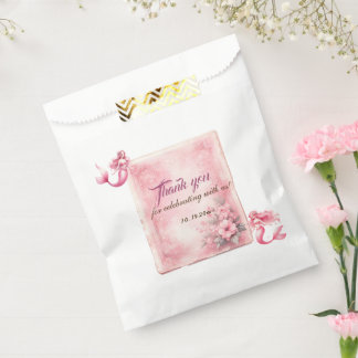 Sachets En Papier Jolie casserole rose d'aquarelle girly château fée