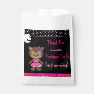 Sachets En Papier Jolie Fête d'Halloween Werewolf Girl