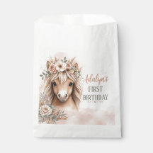 Jolie Fille Bohème Cheval Premier Anniversaire