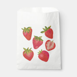 Sachets En Papier Jolie Fraise d'Été