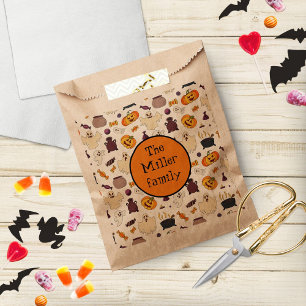 Sachets En Papier Jolie Frappe Halloween Ou Soignée