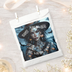 Sachets En Papier Jolie sorcière gothique avec fête d'Halloween de t