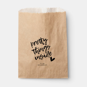 Sachets En Papier Jolies choses à l'intérieur, coutume moderne de
